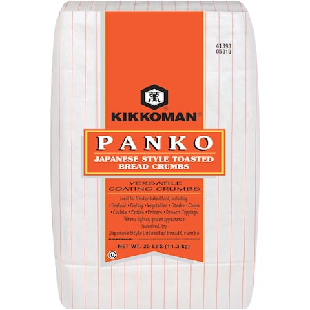 Kikkoman Panko Japanese Style Toasted Bread Crumbs 25lbs 05010